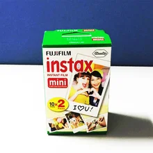 20pcs/box fujifilm instax mini 8 film 20 sheets for camera Instant mini 7s 25 50s 90 Photo Paper White Edge 3 inch wide film