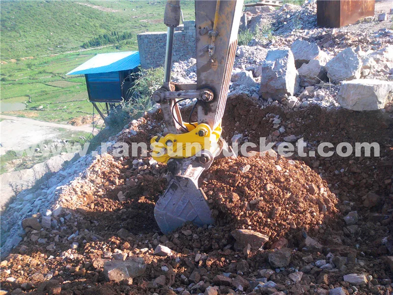 tilt rotating quick hitch excavator