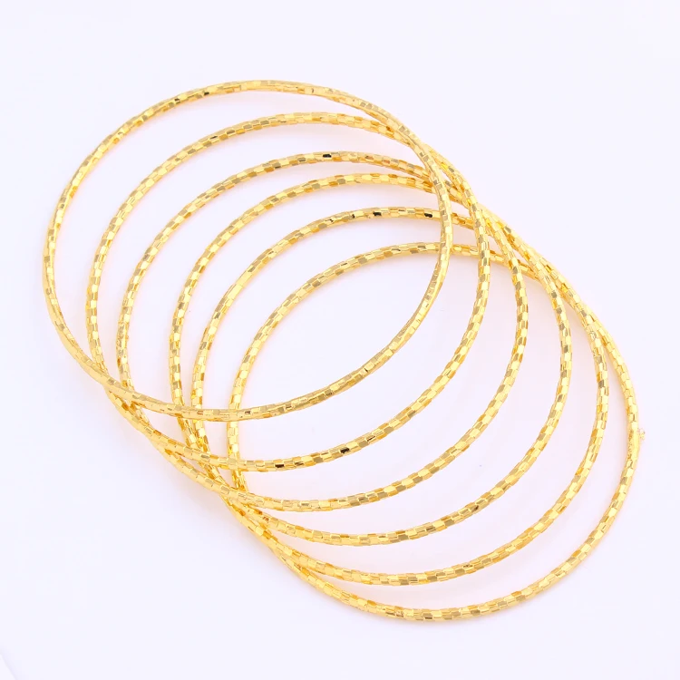 

JH Charming Beautiful Design Gold Plated Bangle For Lady's Jewelry Gift/Party, Gold color