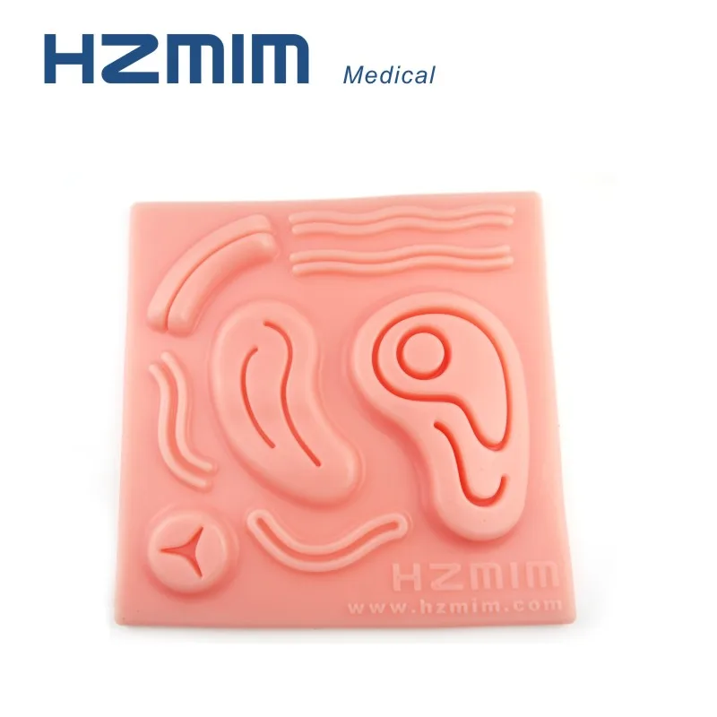 Silicone and Plastic 3D Wounds Suture Training Pad Free Suture Threads for Surgical Suture for School Usage