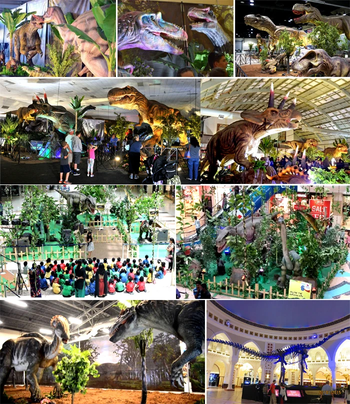 shopping mall dinosaur exhibition