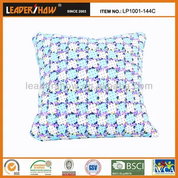 Decorative Square Cotton Fabric Duck Feather And Down Pillow New