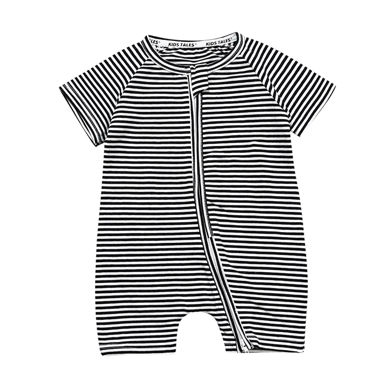 

Wholesale Summer Newborn Baby Girls Boys Cotton Short Sleeve Baby Romper, As picture