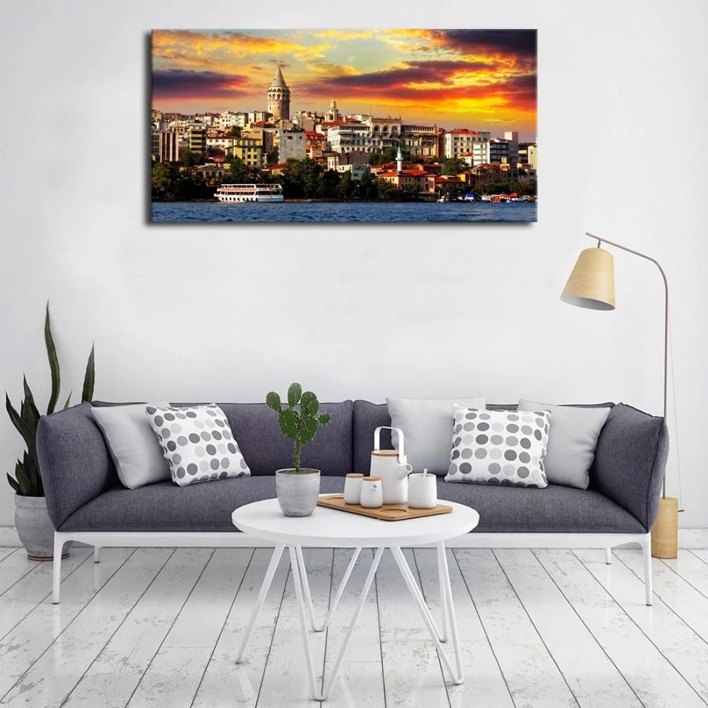 Canvas Prints Wall Art Sunset Nature Painting Modern Large Panoramic Canvas Artwork Contemporary Pictures Buy Wall Art Sunset Nature Painting Modern Large Panoramic Canvas Artwork Canvas Prints Wall Art For Bedroom Canvas Artwork