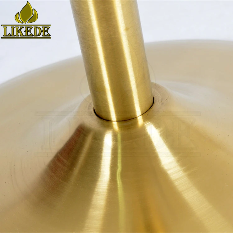 Gold Metal 304# Stainless Steel Trumpet Circle Round Bar Stool Base Furniture Legs Accessories