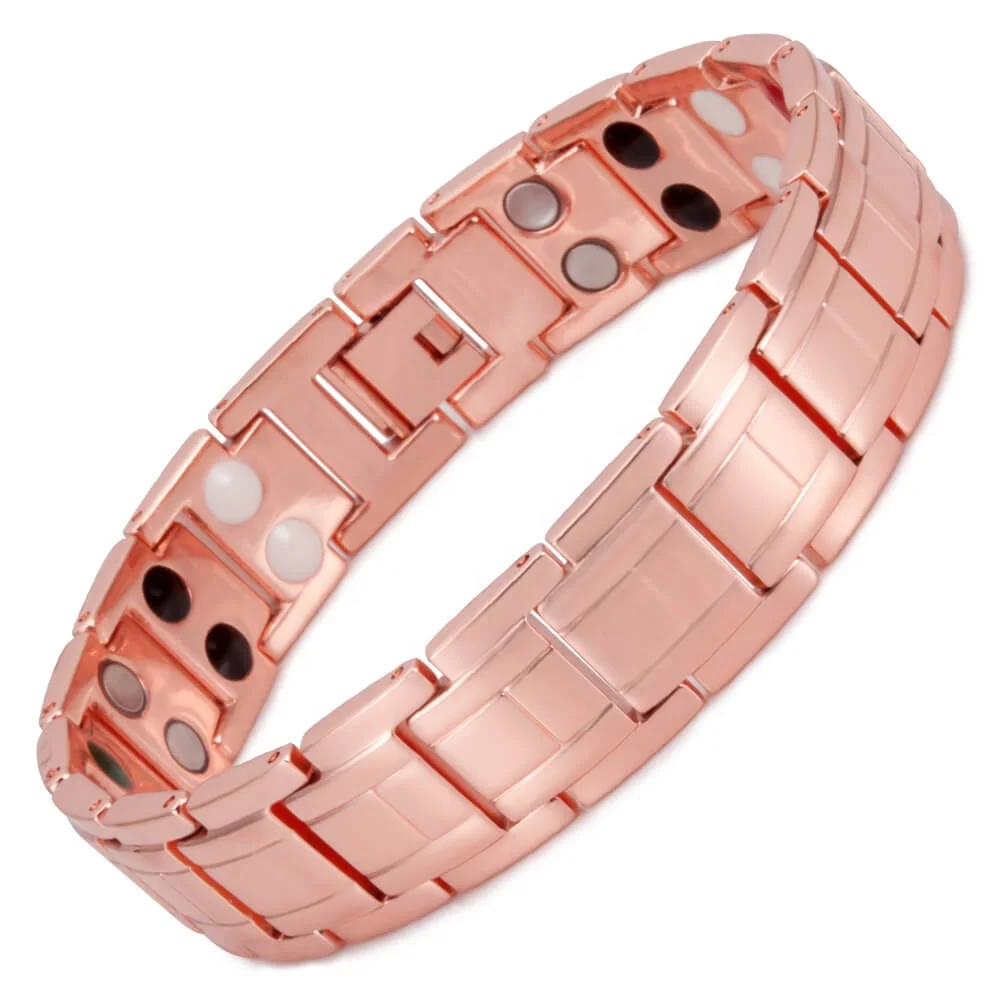 

Energinox Wholesale Mens Pure Copper Arthritis Magnet Power Health Energy Bio Magnetic Therapy Bracelet Jewelry