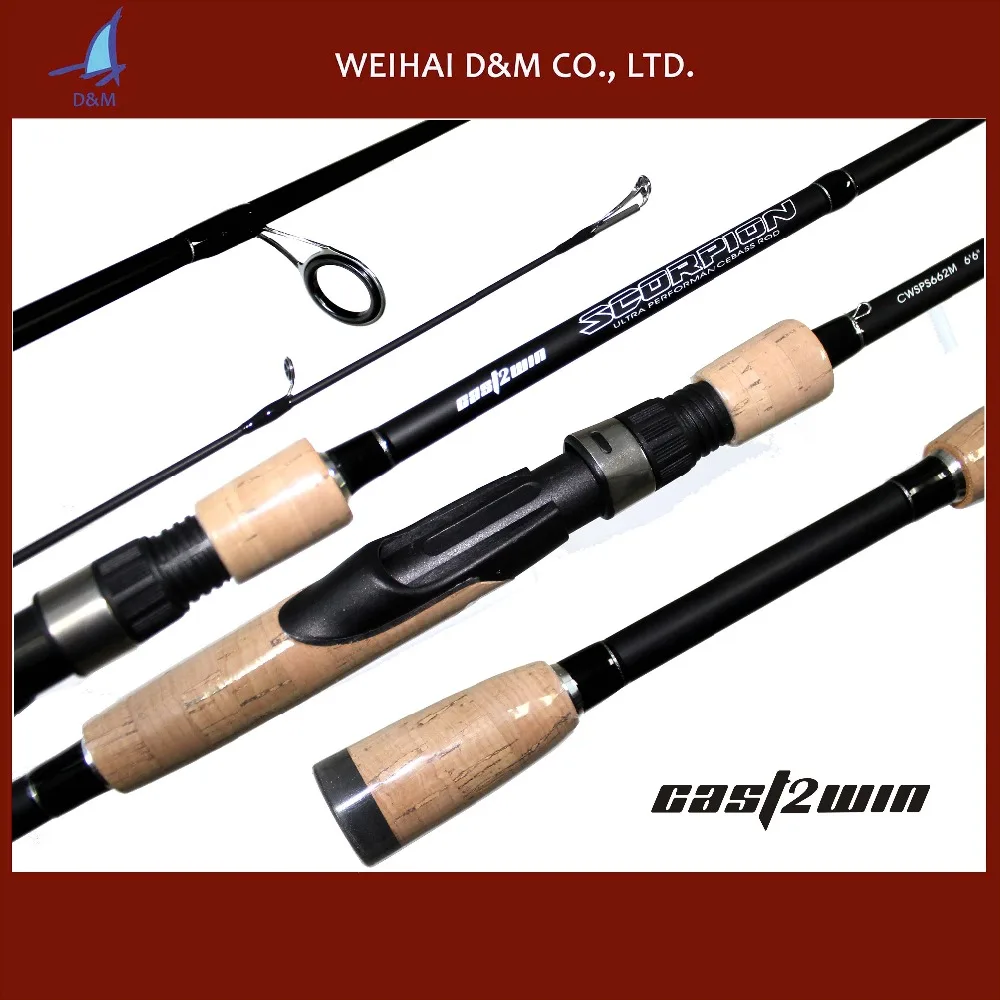 

2017 new cheap fishing rod carbon fiber spinning rod, Black