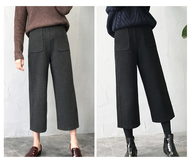2019 New Arrival Comfortable Fit Winter Hairy Maternity Work Pants.jpg