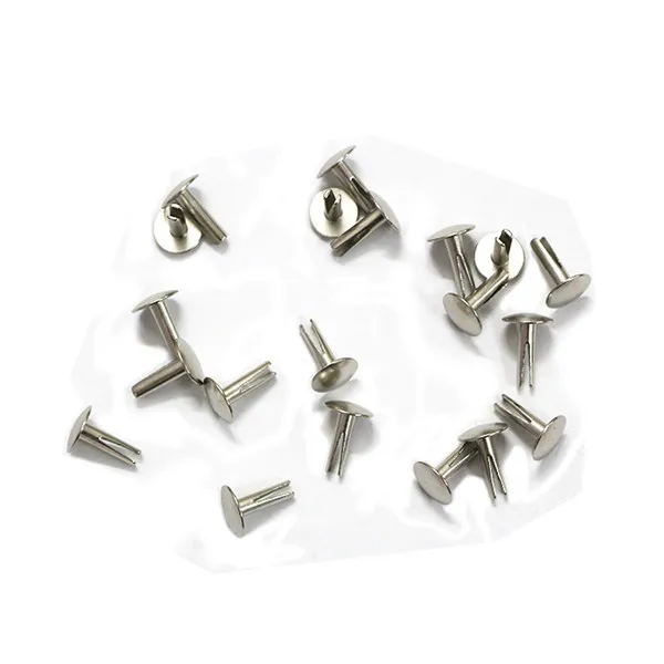 Stainless Steel Flat Head Split / Bifurcated Rivets, View split rivets