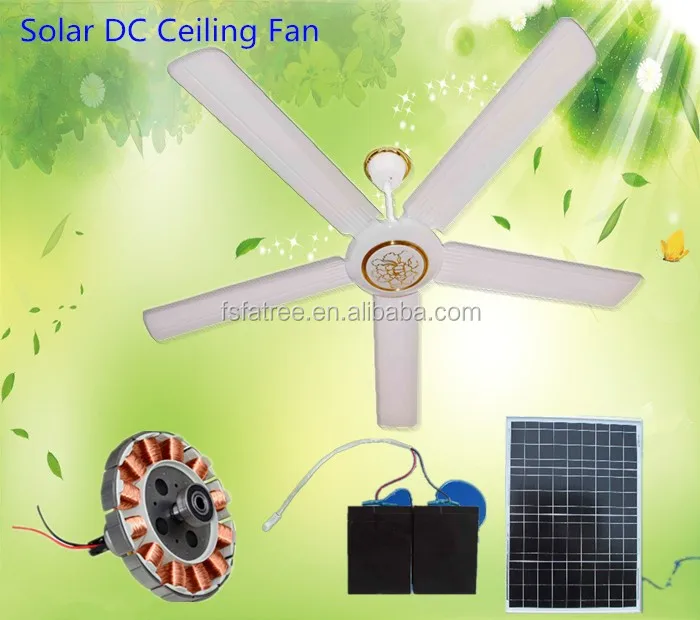 Solar System Solar Electric Ceiling Fan With Led Light Greenhouse 60 Inch With Led Light Air Cooler Solar Ceiling Buy Solar Powered Ceiling Fan 56