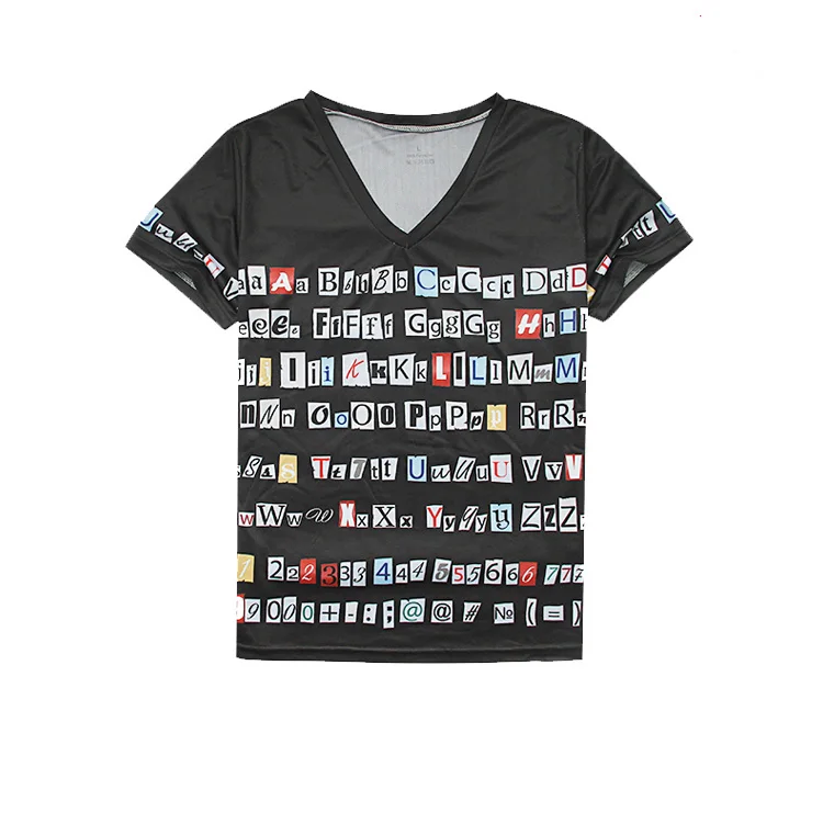 Sublimation Printing Vneck T Shirt In Mesh Fabric Buy Bulk Vneck T