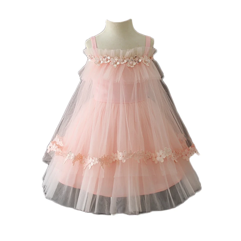 

pink girls casual wear cheap wholesale children frocks design girls party dresses new baby dress styles flower girl dresses, As the pics