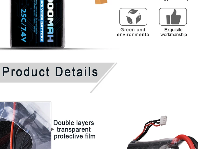 Customized 7.4V 22000mAh lipo battery for power bank