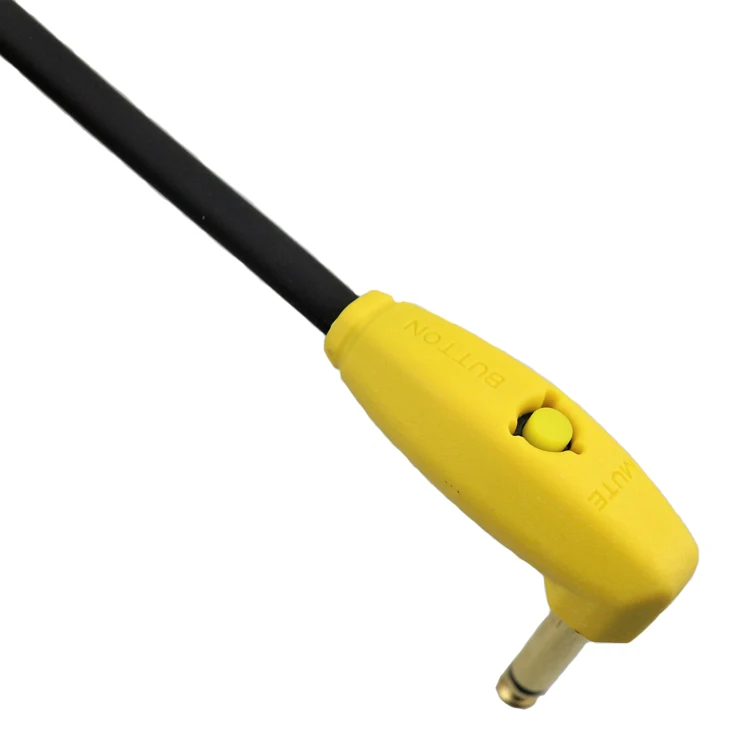 High Quality 1/4" Ts Instrument Cable Mute Switch 6.35mm Guitar Cable