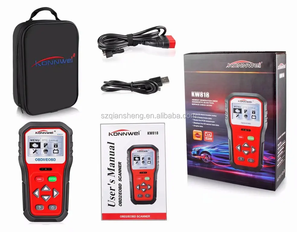 Hot Sale OBD2 ODB 2 Automotive Scanner Car Diagnostic Scanner 12V Battery Tester Check Engine Engine Automotive Code Reader Tool