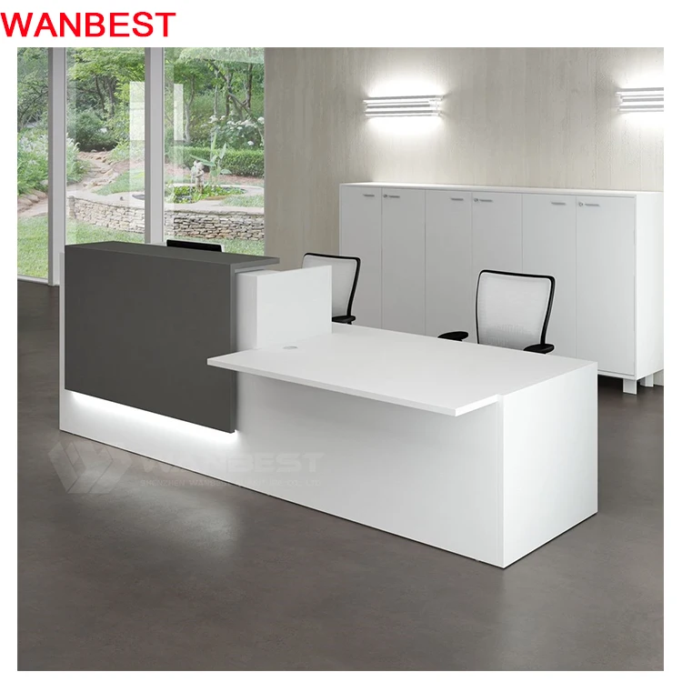Factory Supply Acrylic Solid Surface Hotel Reception Desk For Sale