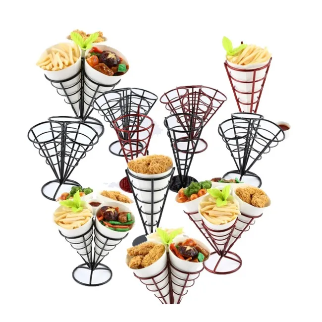 French Fry Stand Cone Basket Holder For Fries Fish And Chips Buy