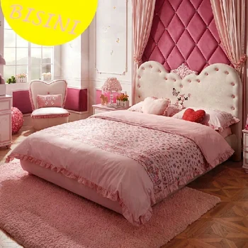 Modern Pink Handmade Carved Angel Wings Upholstered Unique Kids Princess Bedroom Furniture Sets Bf07 70346 Buy Modern Kids Bedroom Sets Kids