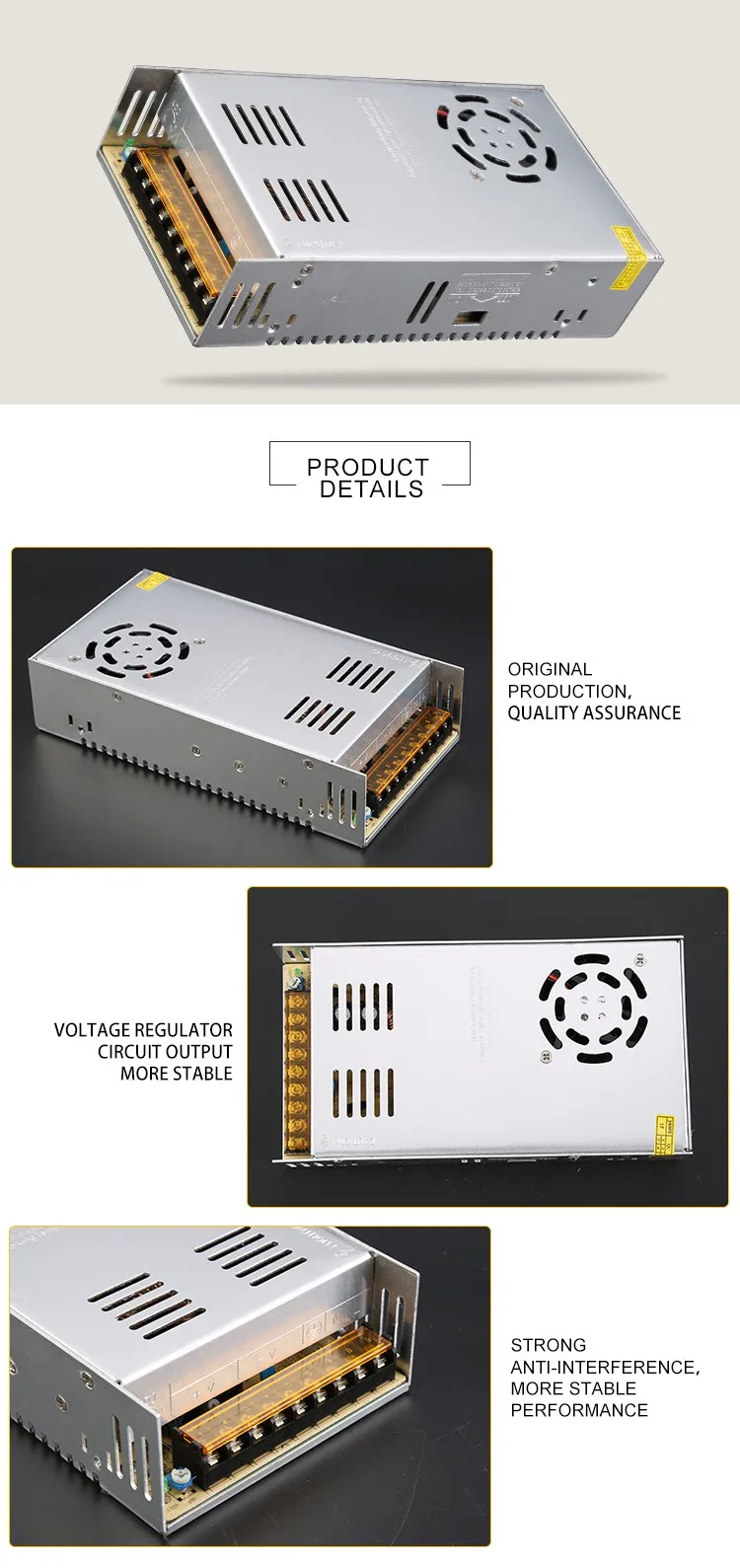 Amplificateur RGB 30A 360W - 1 Pièce, Compatible Bande LED RGB, Drain 3 COMS - Certifié CE RoHS - 9