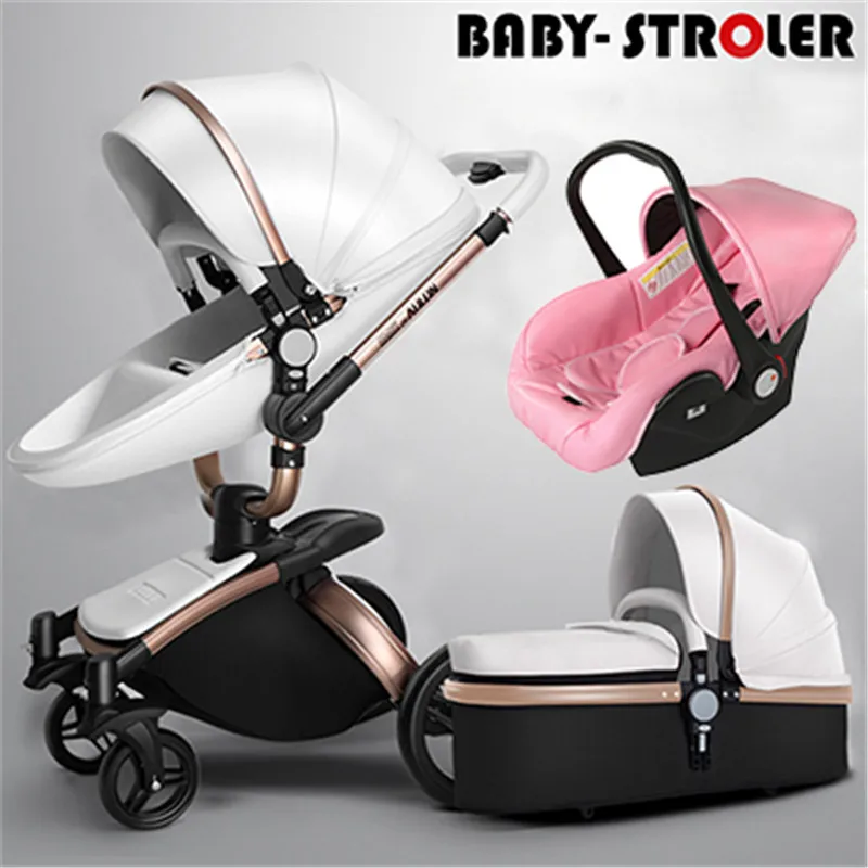 

2018 NEW arrival Aulon 3 in 1 baby stroller 360 degree rotatable and with the baby car seat fold carriage baby car stroller