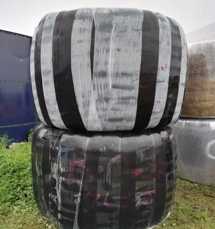 Green/white Color 50cm X 25mic Silage Film Round Bale Plastic Round