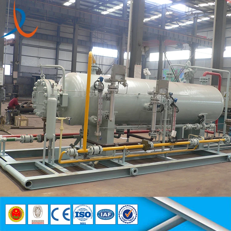 Horizontal Type Oilfield Three Phase Well Effluent Separator / H2s ...