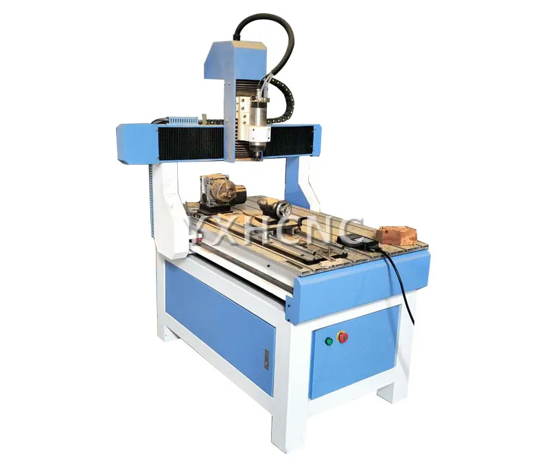 220v Single Phase China Cnc Router Kit Machine 6090 4 Axis Cnc Router