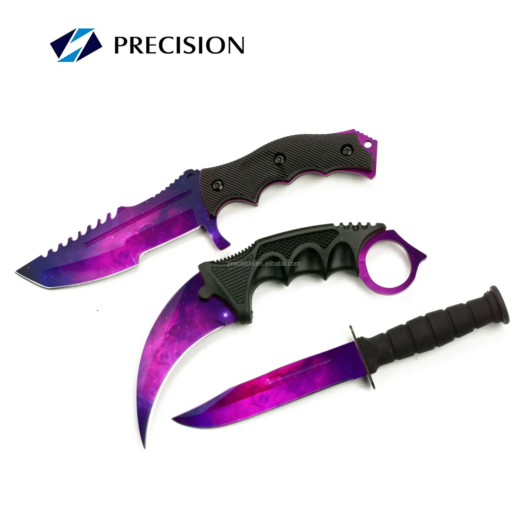 Galaxy Triple Csgo Set Buy Fixed Blade Knife,Csgo Knife,Csgo Huntsman