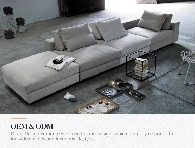 Simple Design Furniture Living Room L Shape Fabric Sofa Sets Korean