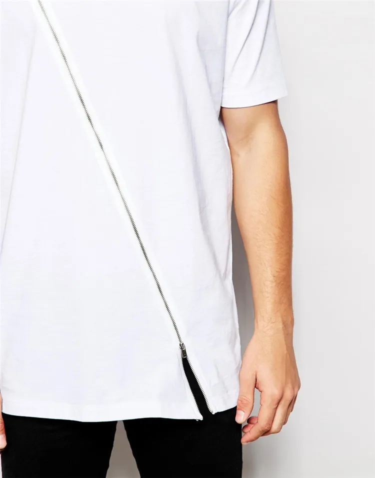 Wholesale 100 Cotton Zipper White T Shirts - Buy White T Shirts,100 Cotton T Shirts,Zipper T 