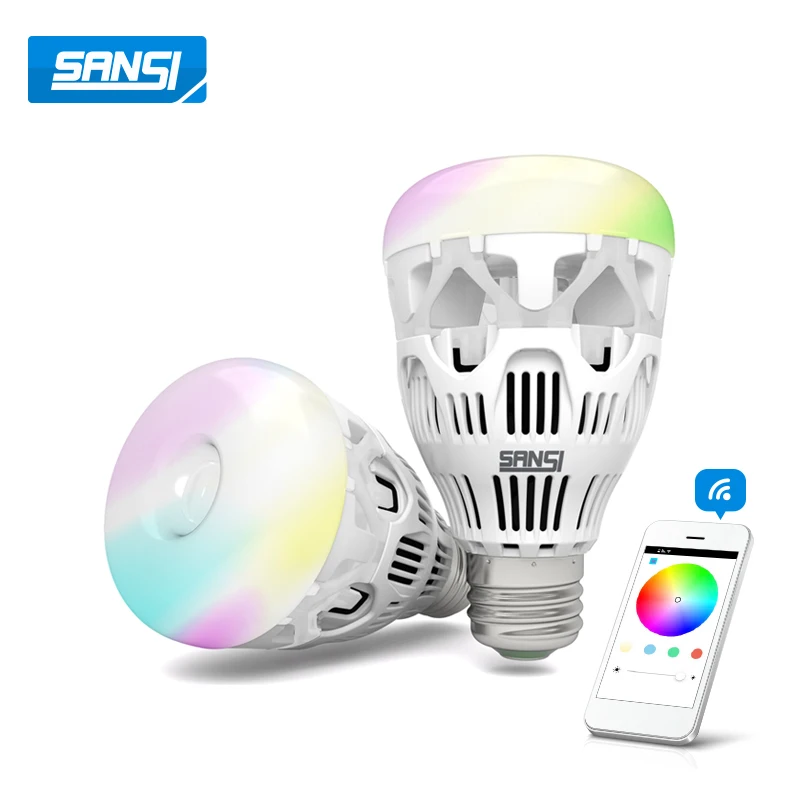 10W Smart WiFi LED Light Bulb Multi-color Dimmable driving smartphone