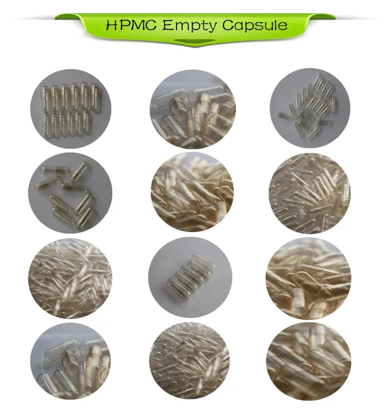 Best price 60000pcs/carton separated clear veg capsules size 00