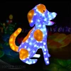 Outdoor christmas new year led lighted dog decorations