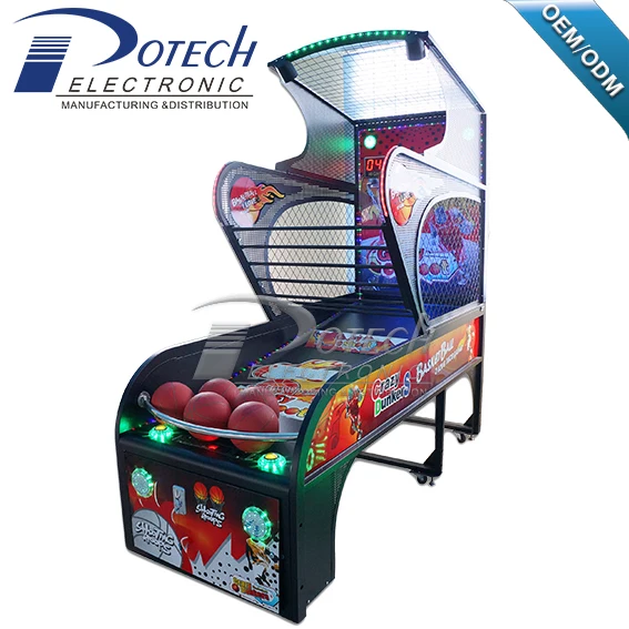 Electronic Crazy Hoop Street Basketball Arcade Game Machine With