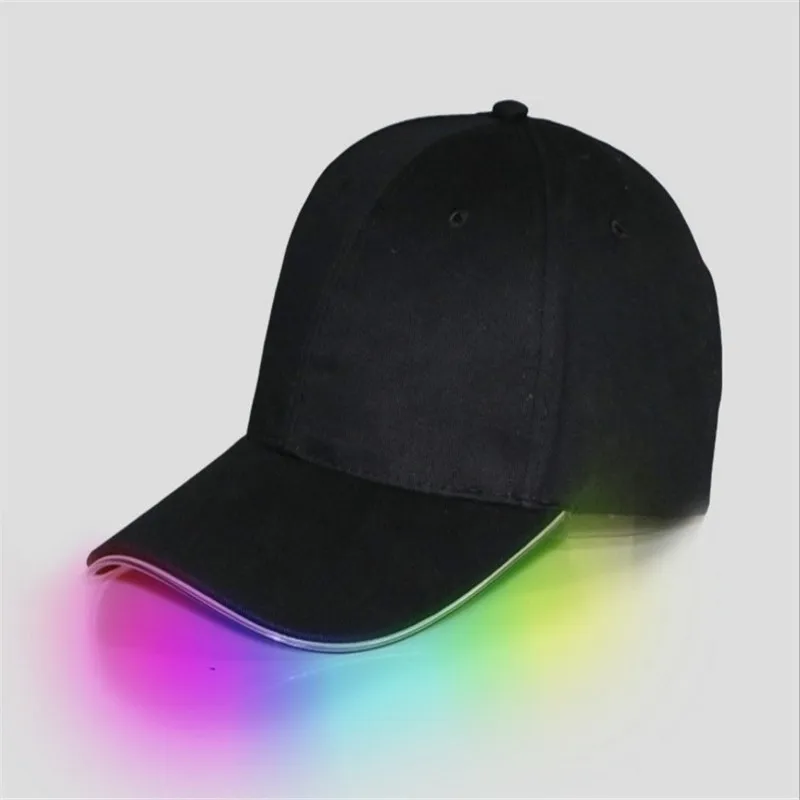 Unionpromo custom cotton multi color led light baseball cap brand