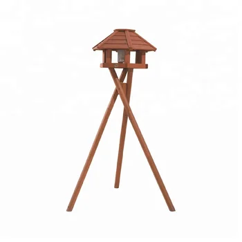 Garden Wooden Bird Feeder Station With 3 Legs Buy Wooden Bird