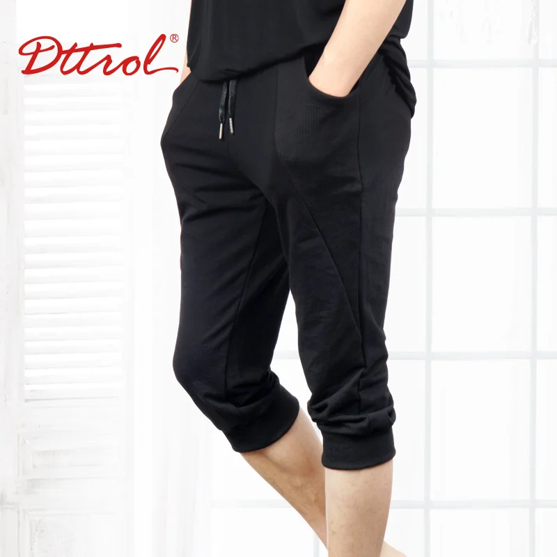 D035003 Dttrol Dance Black Drawstring Half Pants For Men - Buy Half Pants For Men,Drawstring 