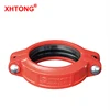 FM UL Approval Ductile Iron Grooved Rigid Coupling Pipe Fittings For Fire Fighting Piping Delivery Usage