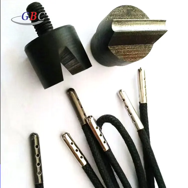 

Classical brass metal aglets for laces with assembly moulds, Nickel, golden, anti brass, gunmetal, or custom