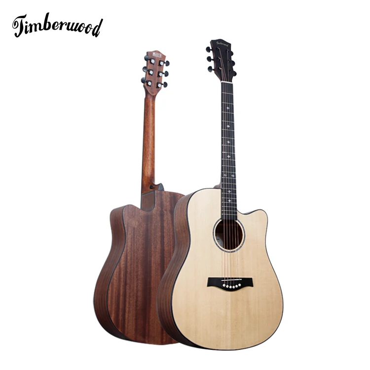 

Steel Acoustic Guitar  Full Size Guitar Top Solid Spruce Guitar Technical Wood Fingerboard for OEM, Customer's request