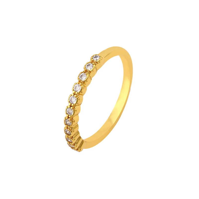 

13594 xuping jewellery simple gold ring designs with natural stone