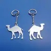Metal Silver 3D Camel Keychain, custom 3D metal animal Keychain