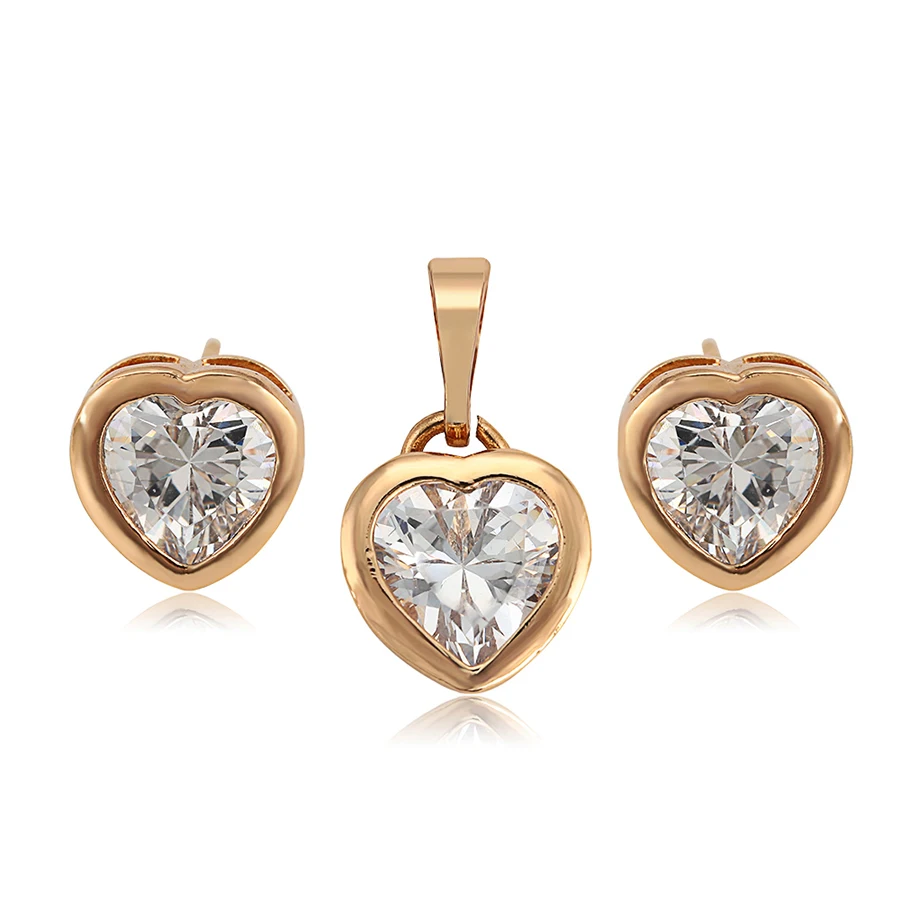 

set- 029 xuping Fashion Hollow White Stone Set