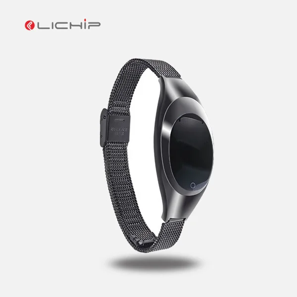 

LICHIP L-Z18 smart bracelet watch with blood pressure monitor,dynamic BP heart rate oxygen test IP67 waterproof pedometer call, Black;white;gold