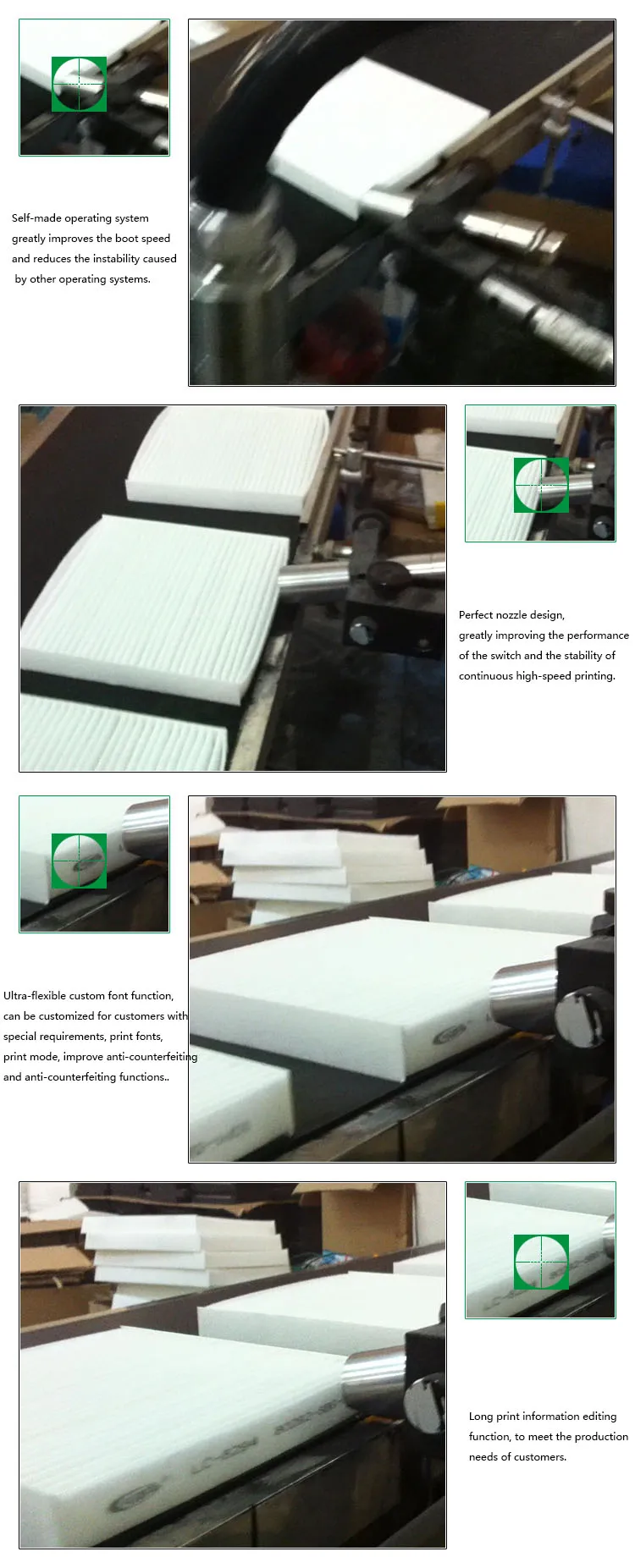 PLPM - 1210 Inkjet coding printer machine used for print filter