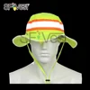 100% Polyester Knitting Mesh Comfortable Outdoor Roadway Fluorescent Reflective Material Safety Hats Cap