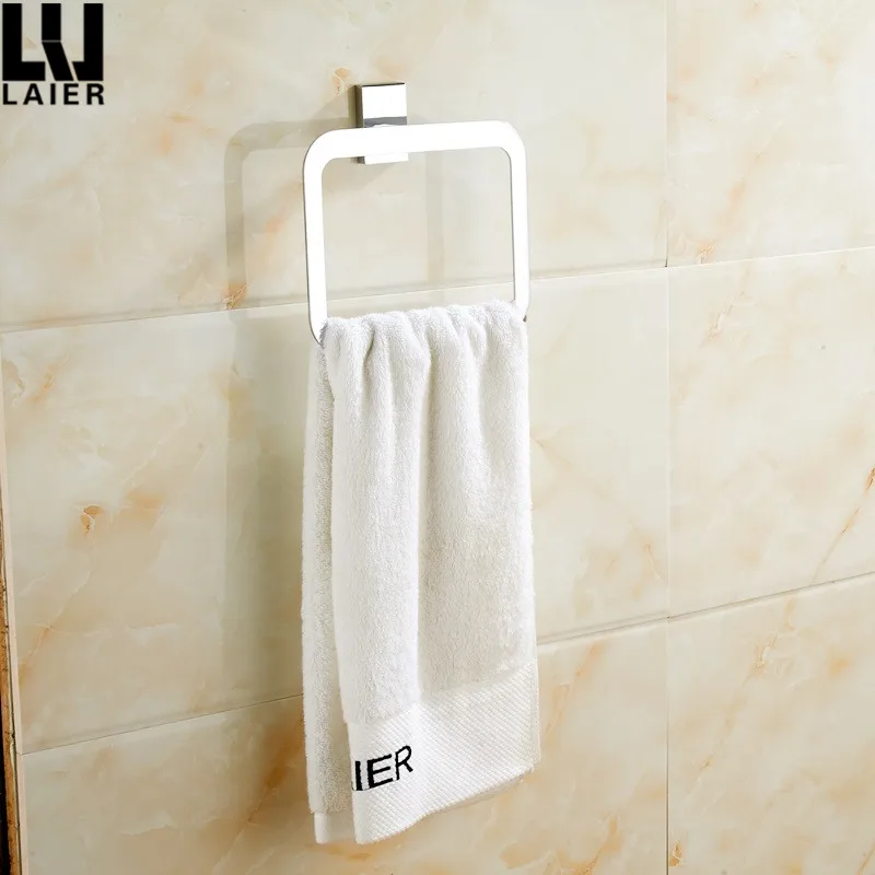 
China Supplier Bathroom Accessories Chrome Finished Brass Toilet Towel Ring For Christmas 