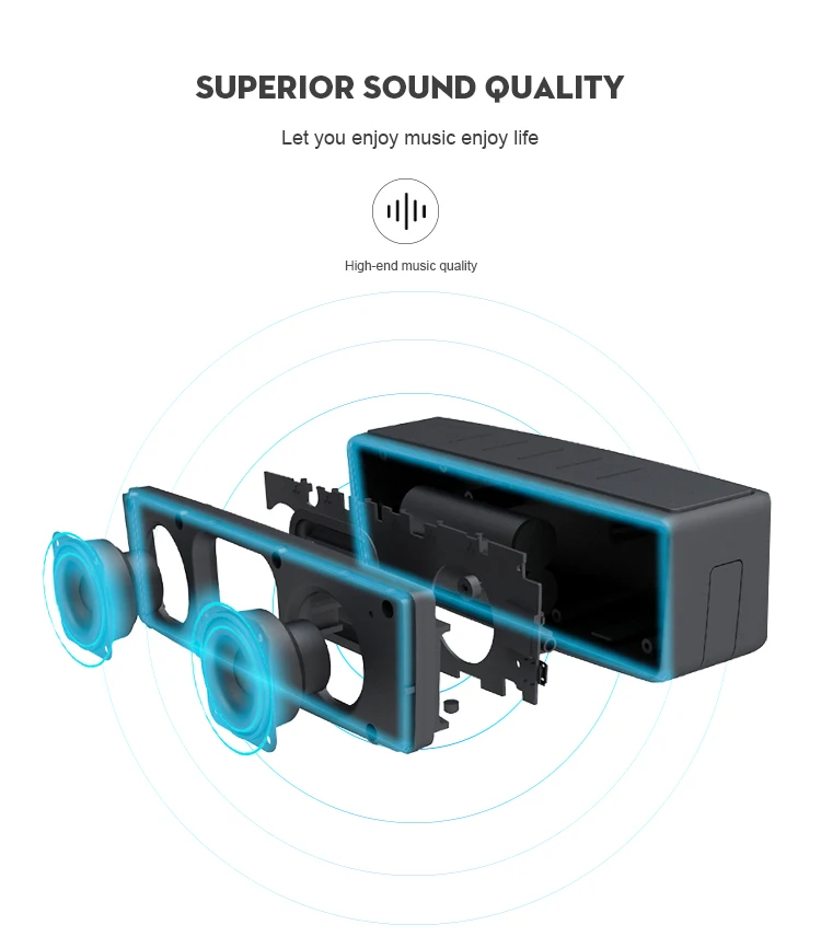 IPX6 Waterproof Portable Wireless Tws Bluetooth Speaker BT5.0 - ANKUX.COM