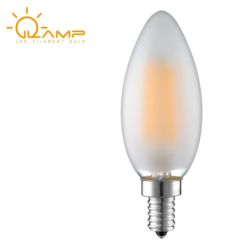 Ul Listed 6w Dimmable B10 Led Bulb 60w Equivalent E26 E12 Warm White