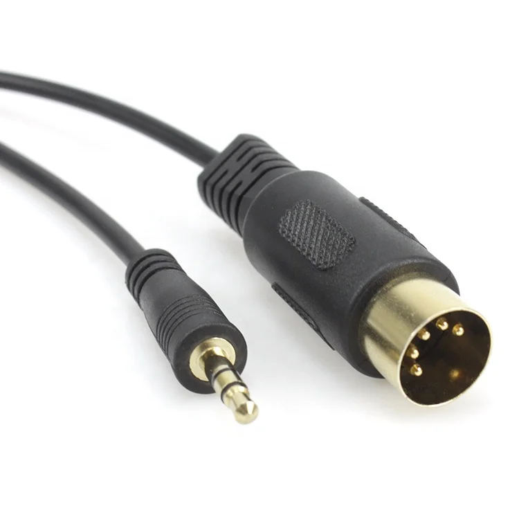 3.5mm To 5 Pin Din Midi Cable 3.5 Mm Trs Stereo Plug Male Gold Plated ...